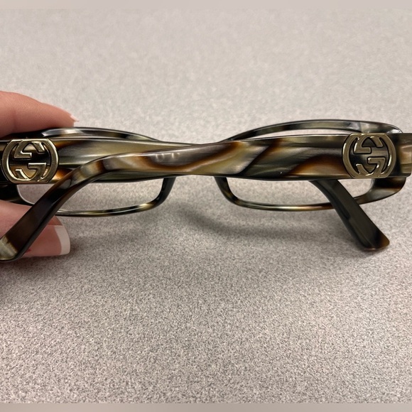Gucci GG 2973 SVF Dark Brown Marble Eyeglasses Frames 50-16 130 Italy Designer - Picture 6 of 9